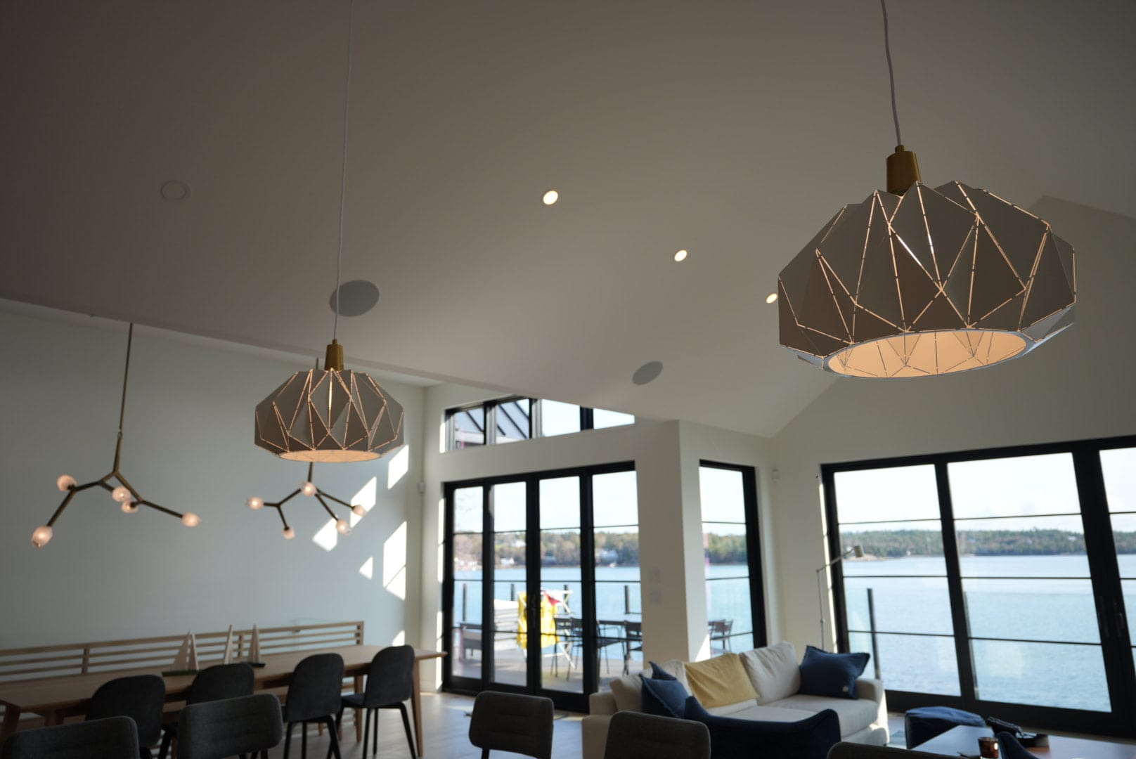 living room lighting, one of our projects our team of Halifax electricians at 1st Electric have completed